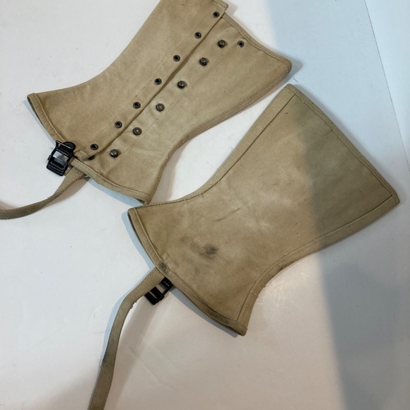 Vintage Navy Military uniform spats - Picture 2 of 10